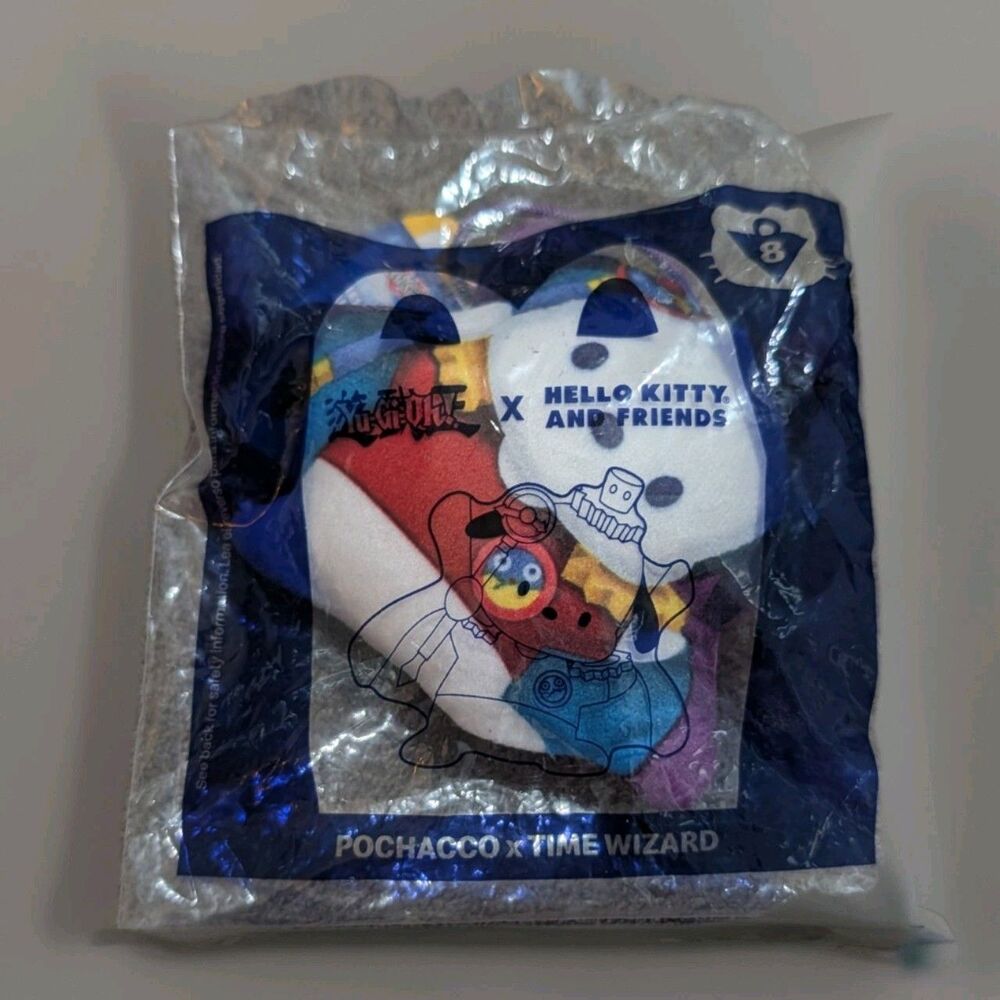 McDonald's Happy Meal Yu-Gi-Oh x Hello Kitty Pochacco Time Wizard Plush New #8 - Picture 1 of 3